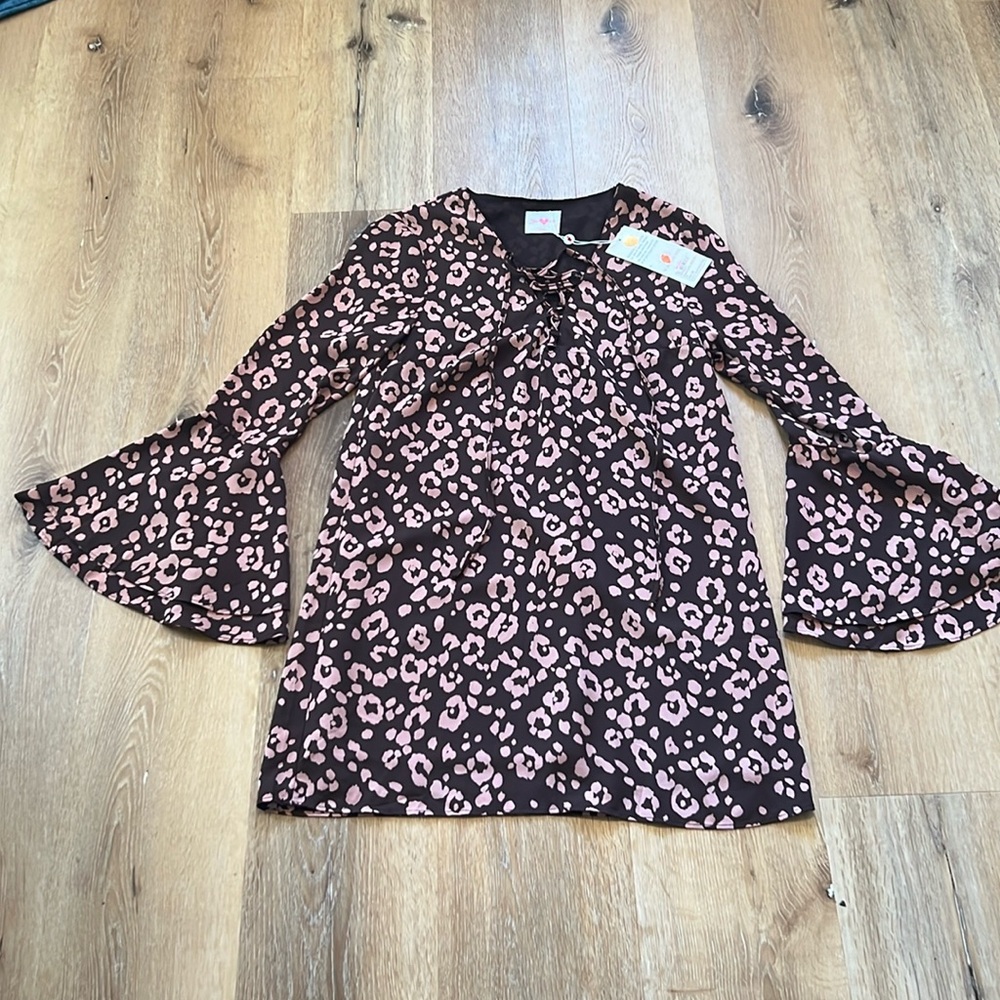 BUDDY LOVE long sleeve dress- Brown Size XS NWT